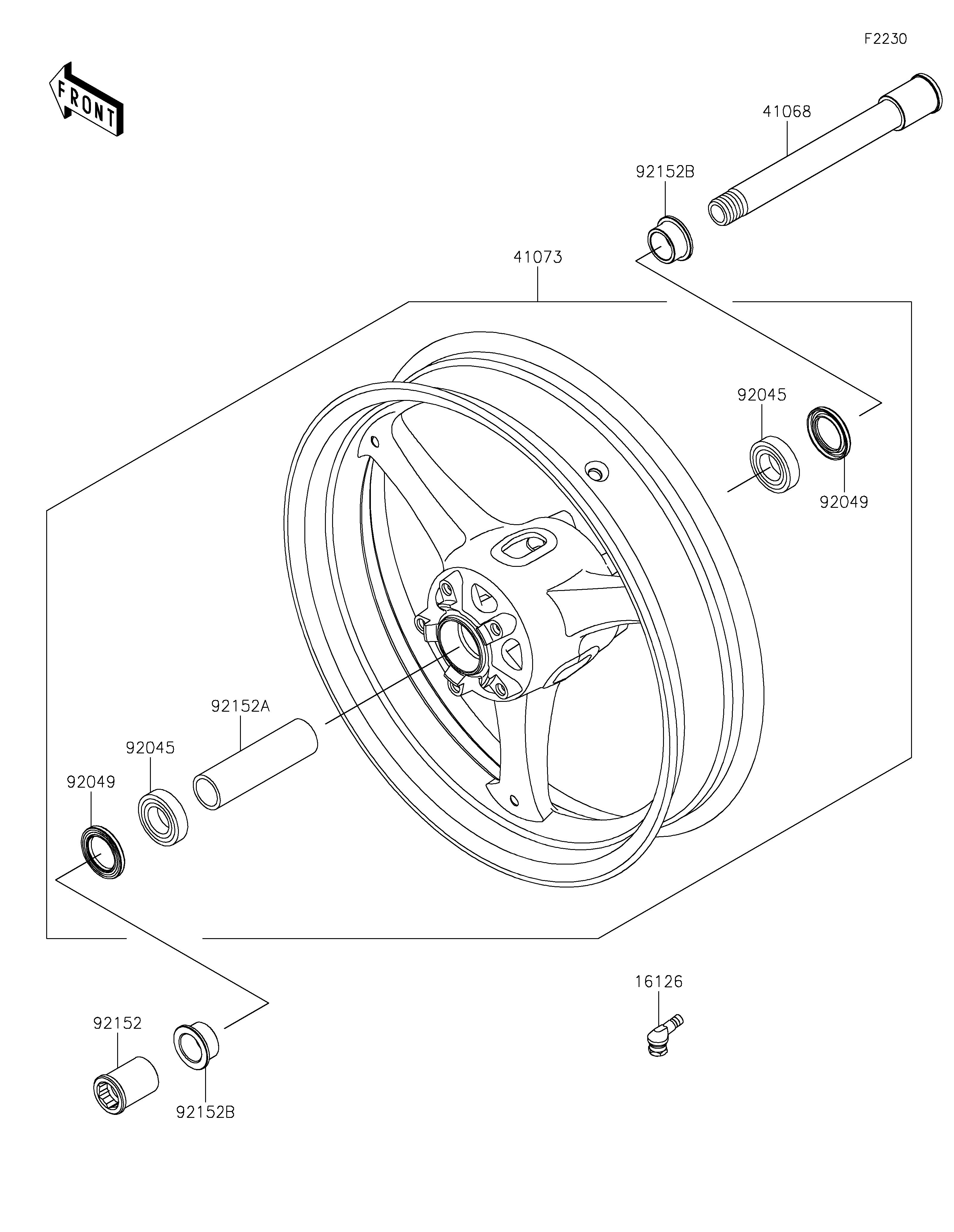 Front Wheel 爆炸图