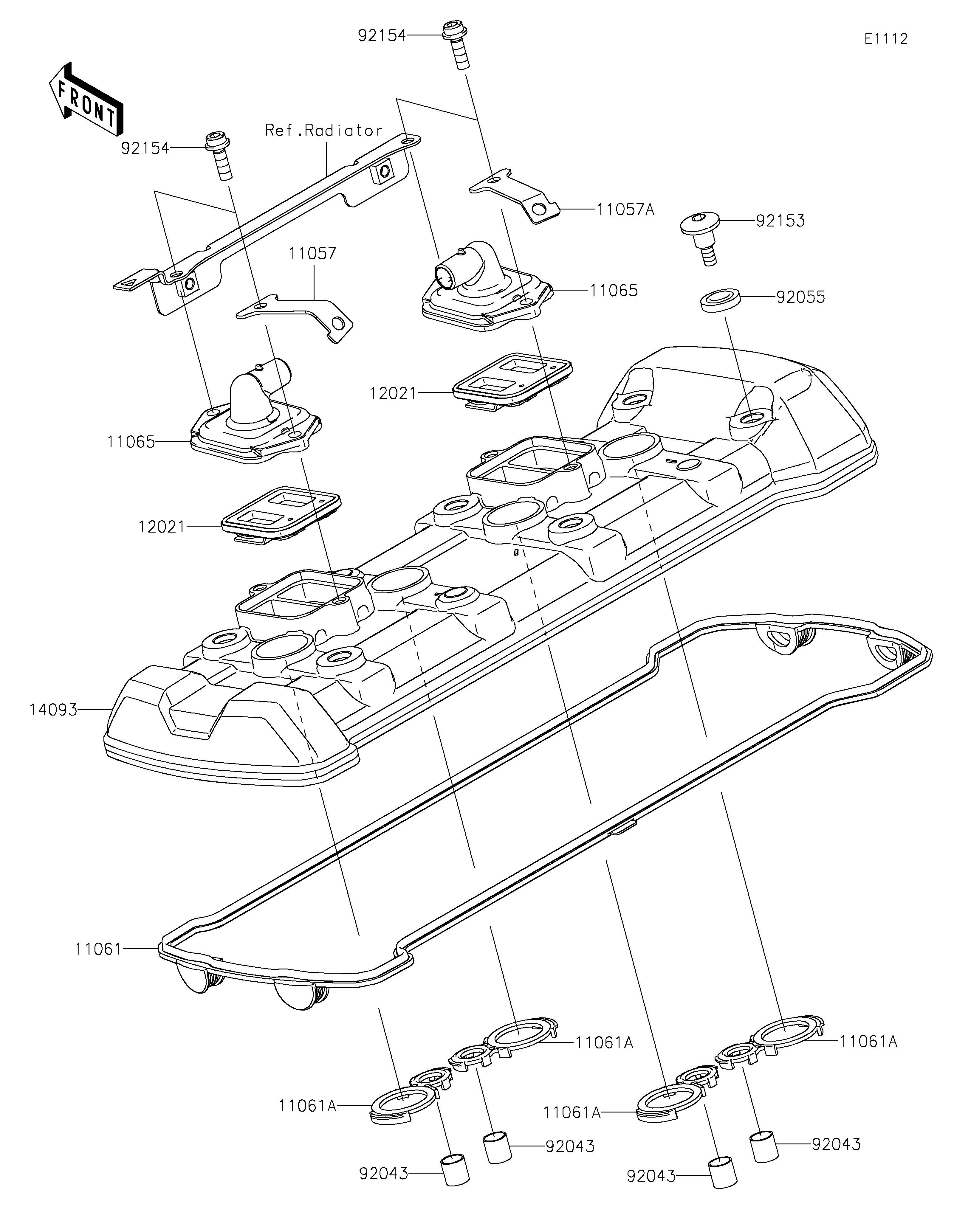 Cylinder Head Cover ภาพแยกชิ้นส่วน