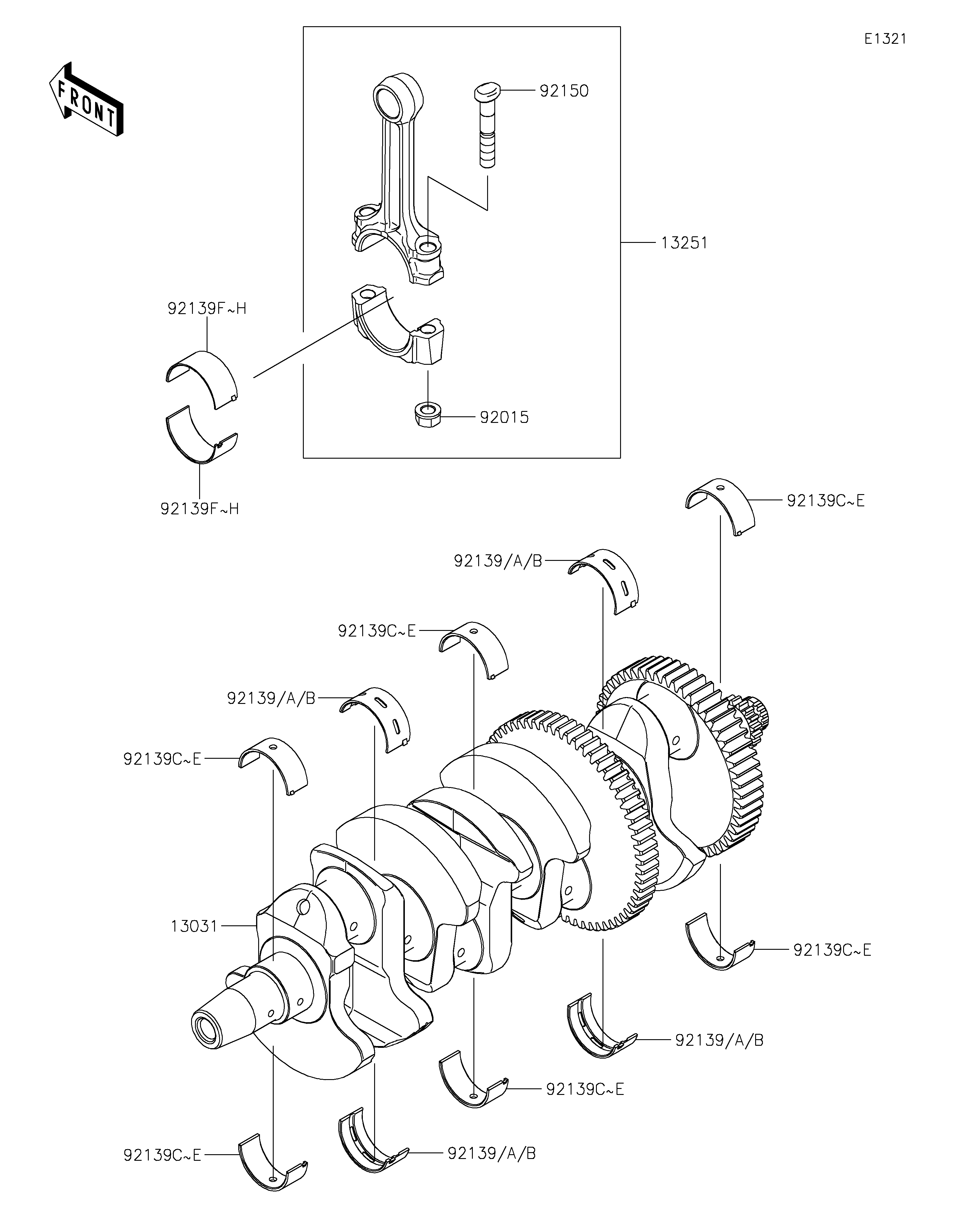 Crankshaft Diagram terurai