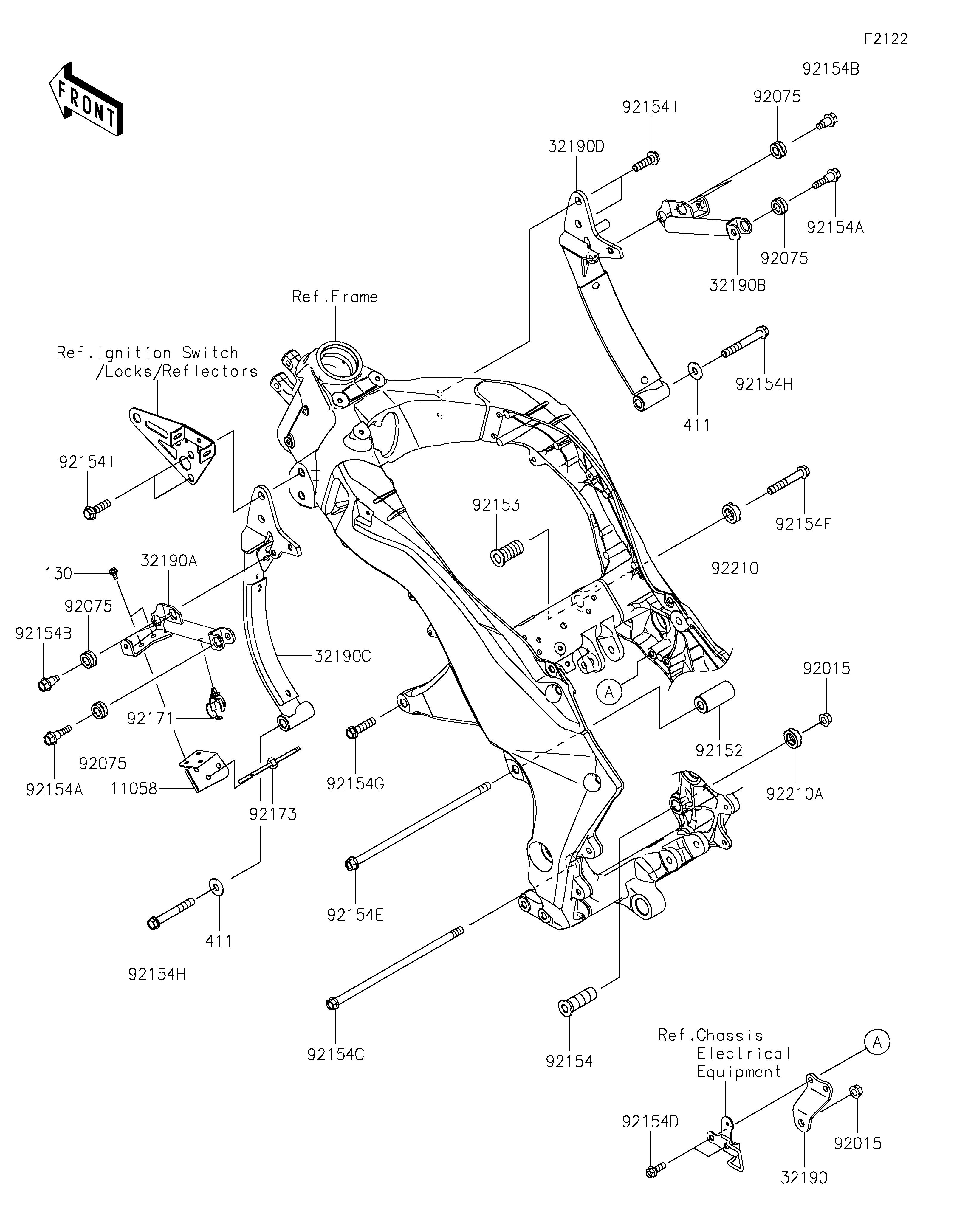 Engine Mount ภาพแยกชิ้นส่วน