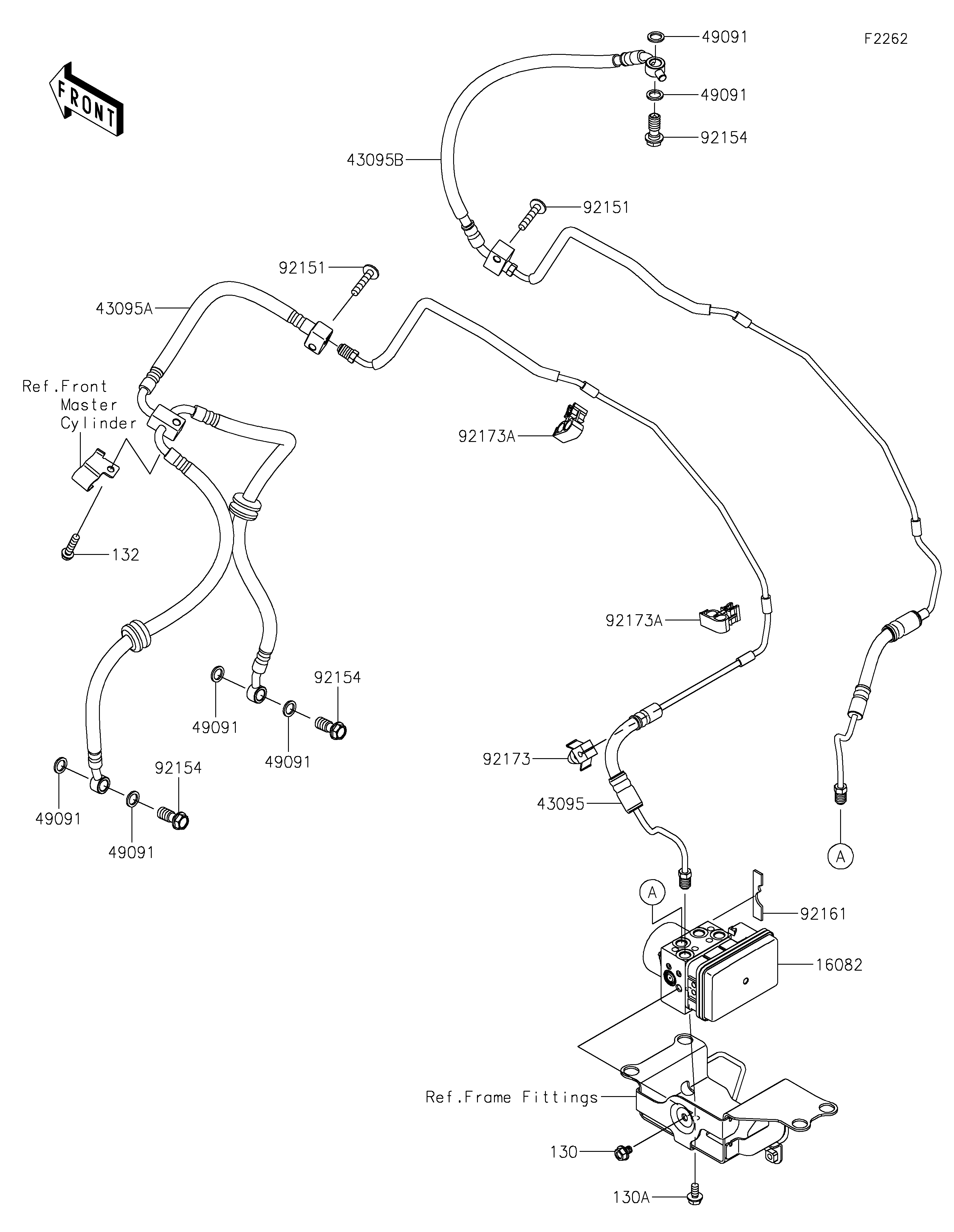 Brake Piping ภาพแยกชิ้นส่วน