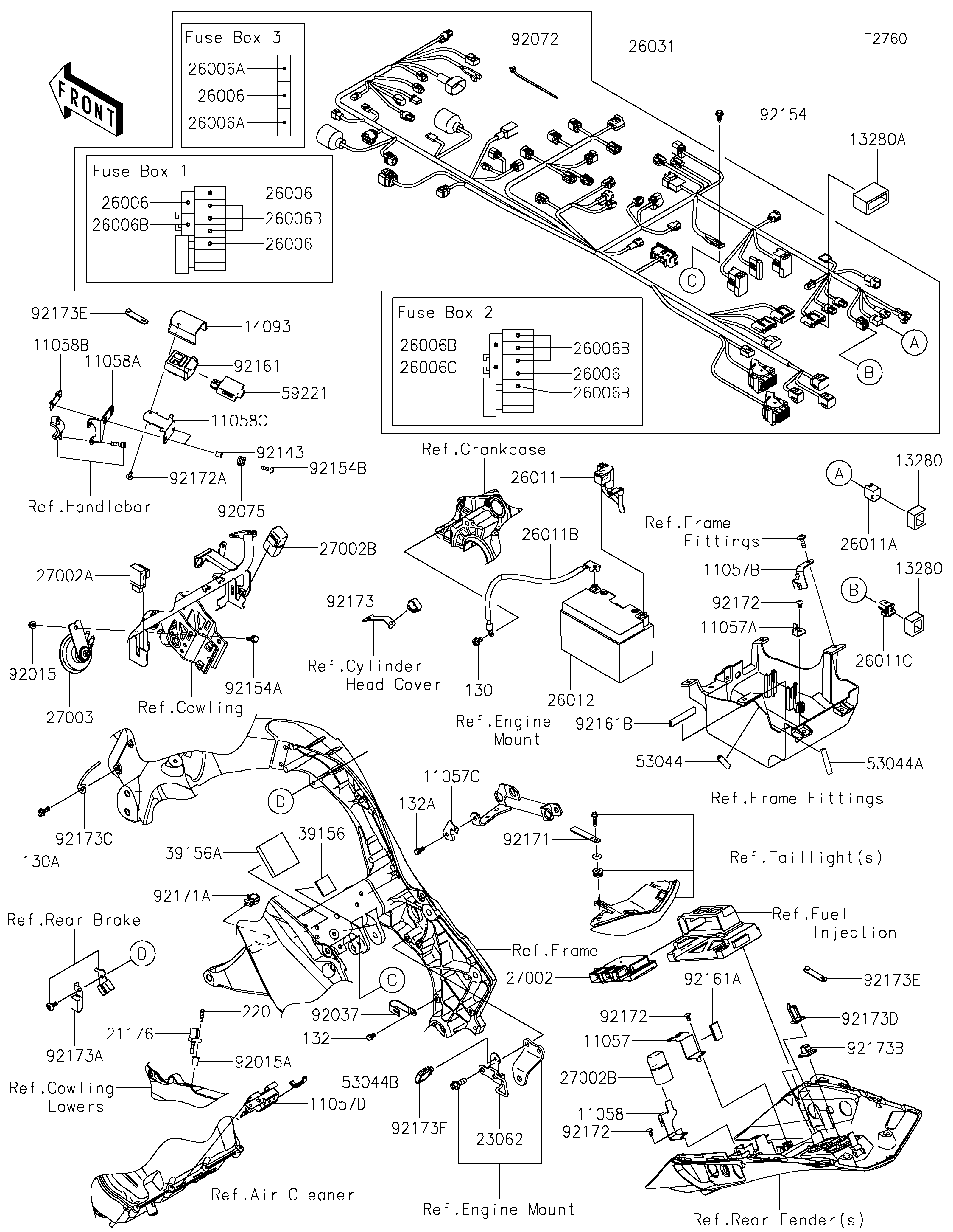 Chassis Electrical Equipment Vistas explodidas