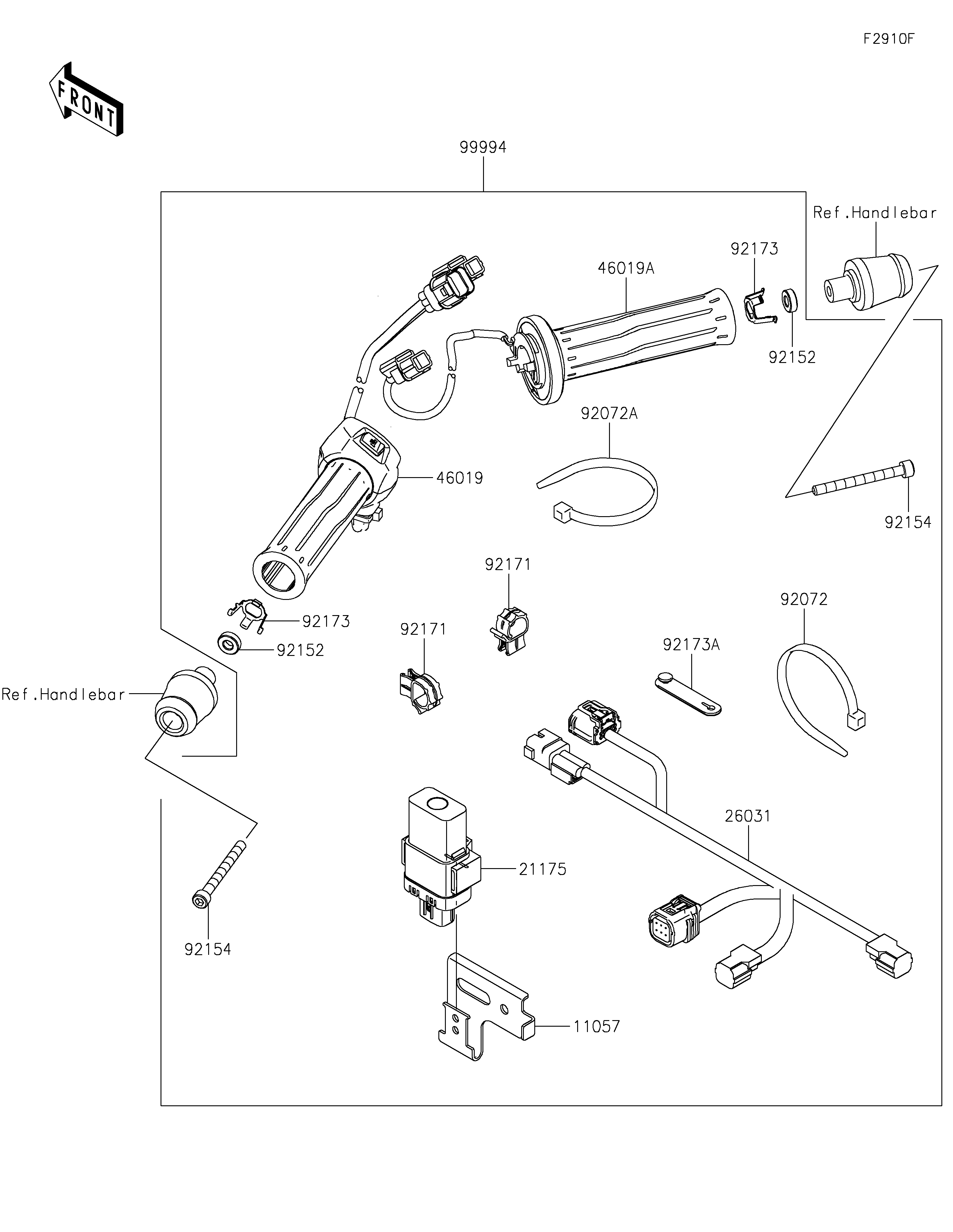 Accessory(Grip Heater) Exploded diagrams