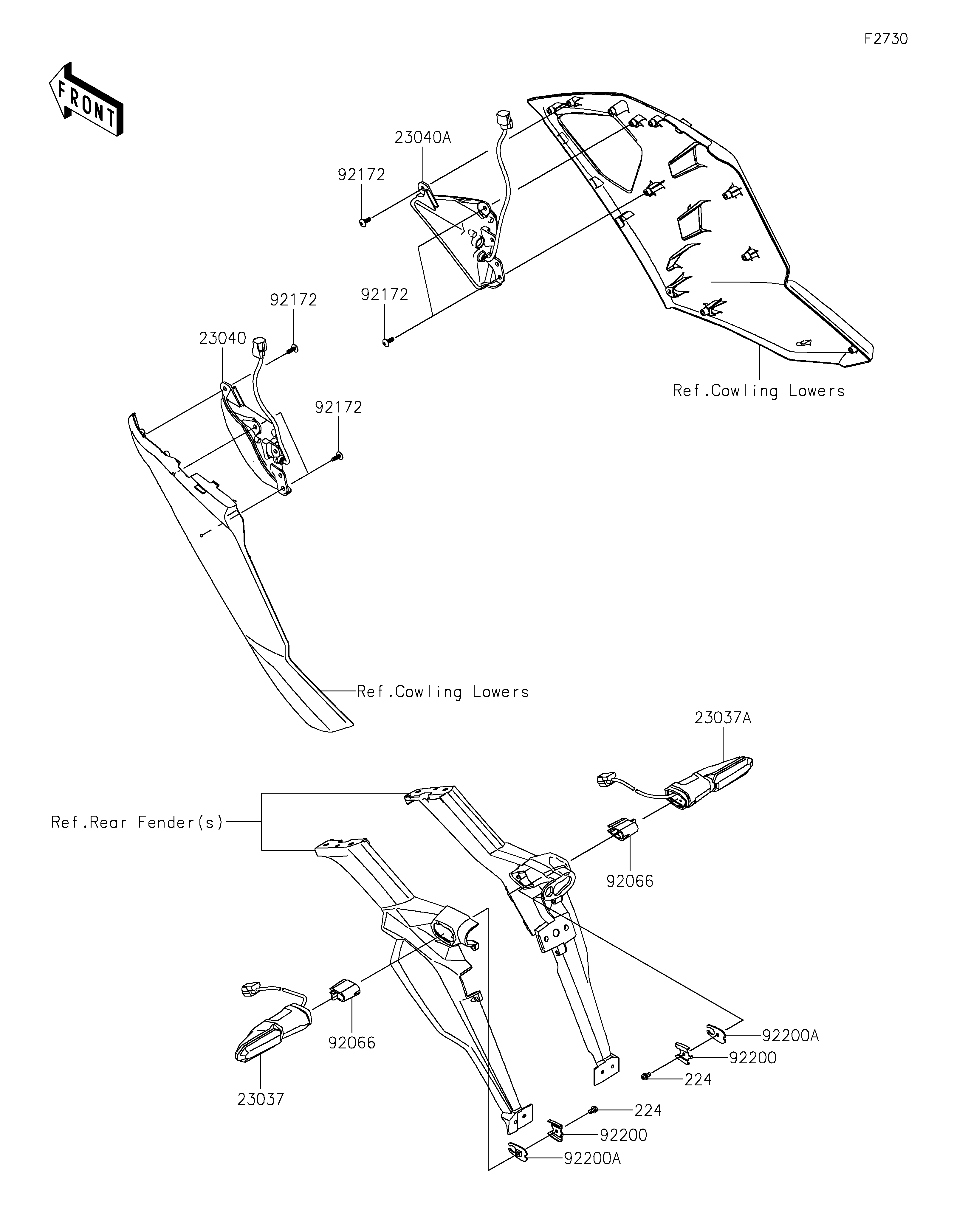 Turn Signals Exploded diagrams