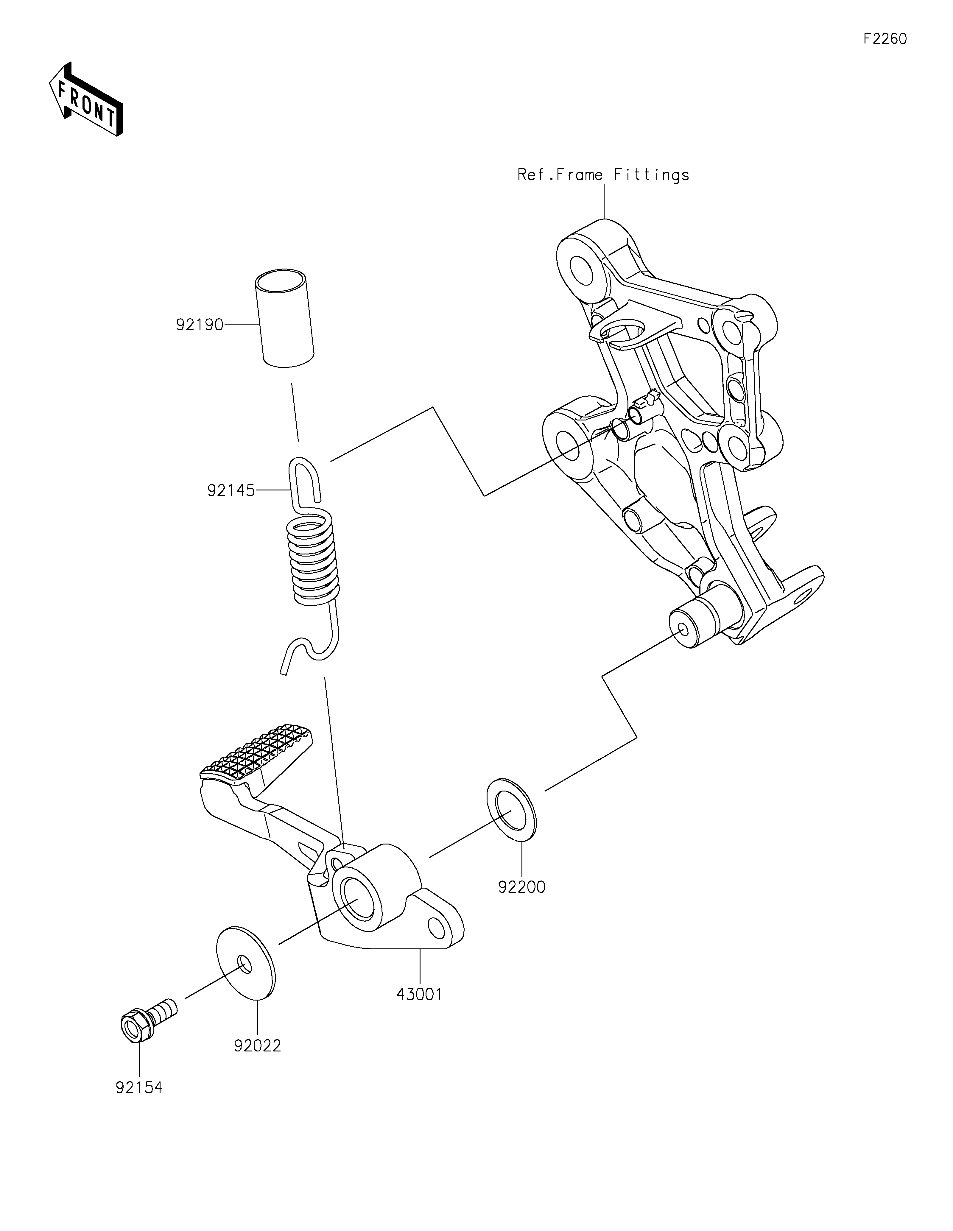 Brake Pedal/Torque Link Exploded diagrams