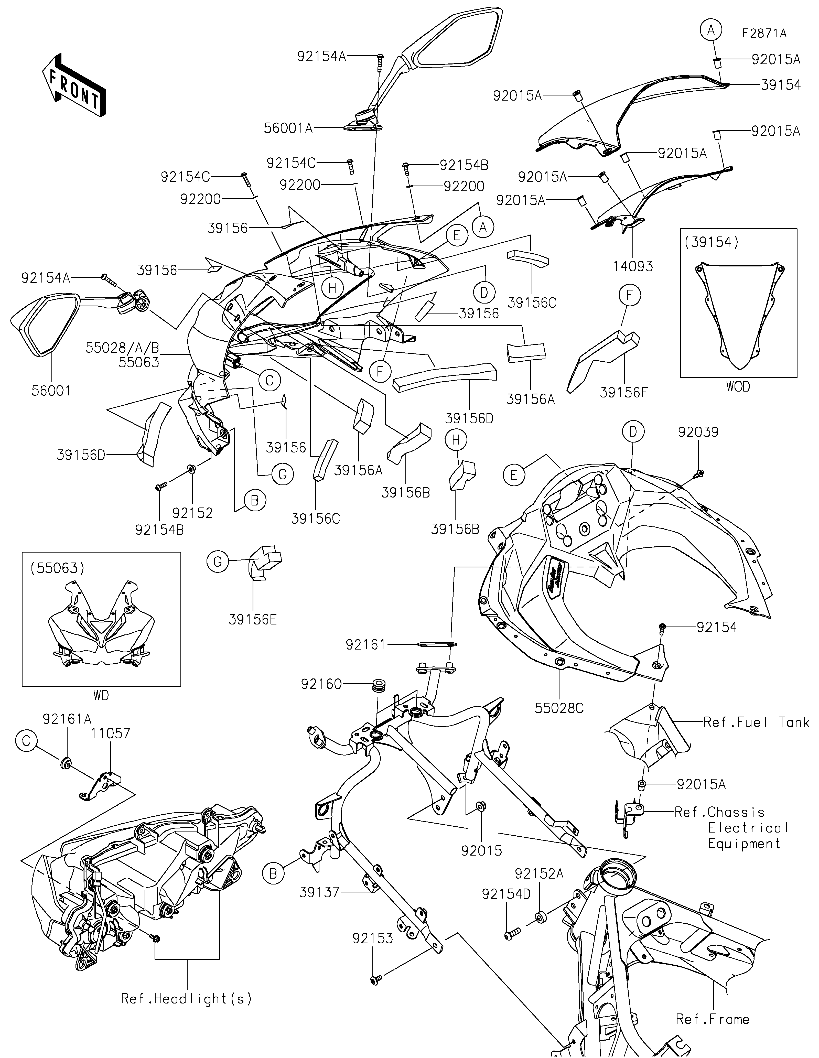Cowling(STFAN-SVFAL) ภาพแยกชิ้นส่วน