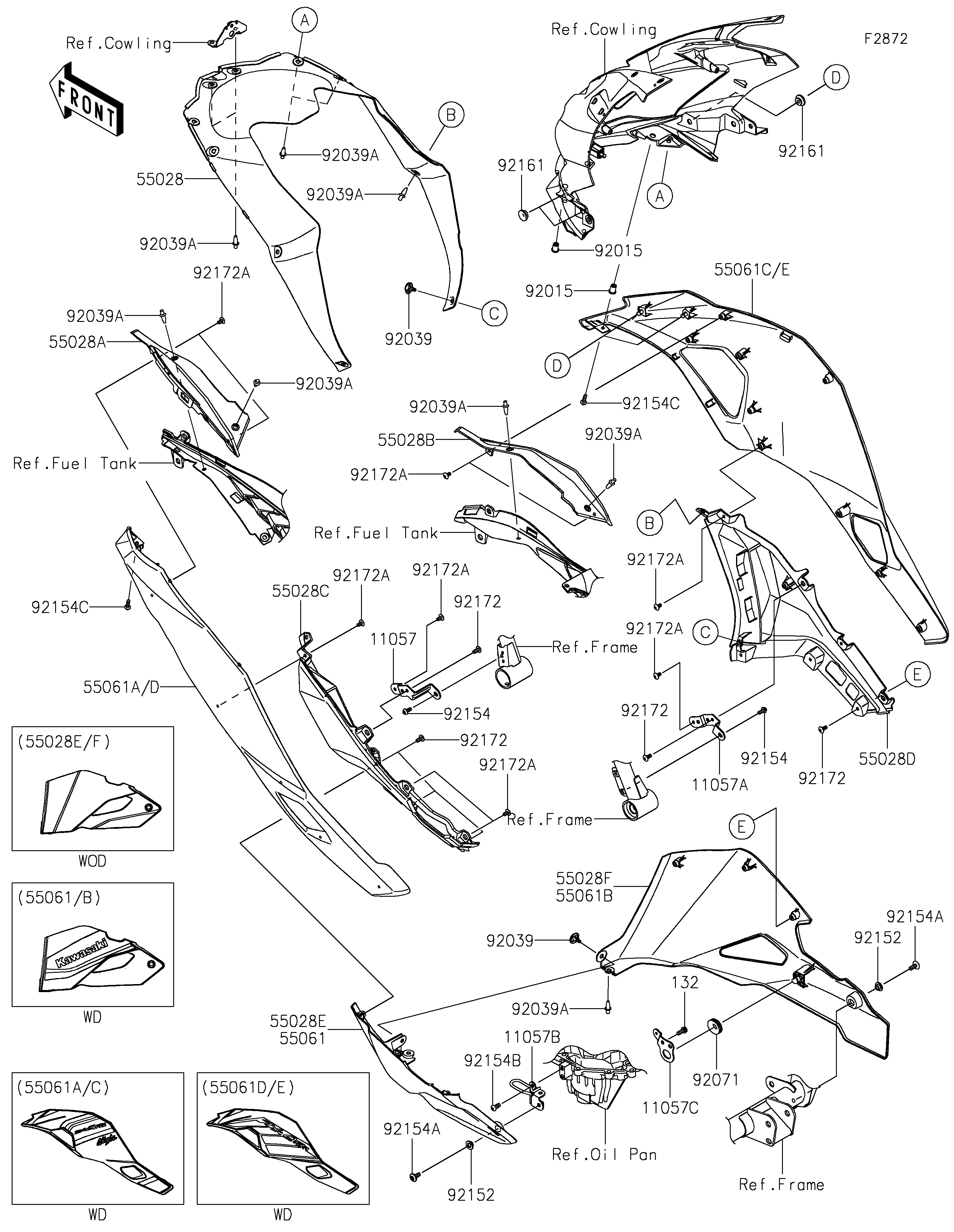 Cowling Lowers(SSFAN/SSFAL) Sơ đồ tách chi tiết