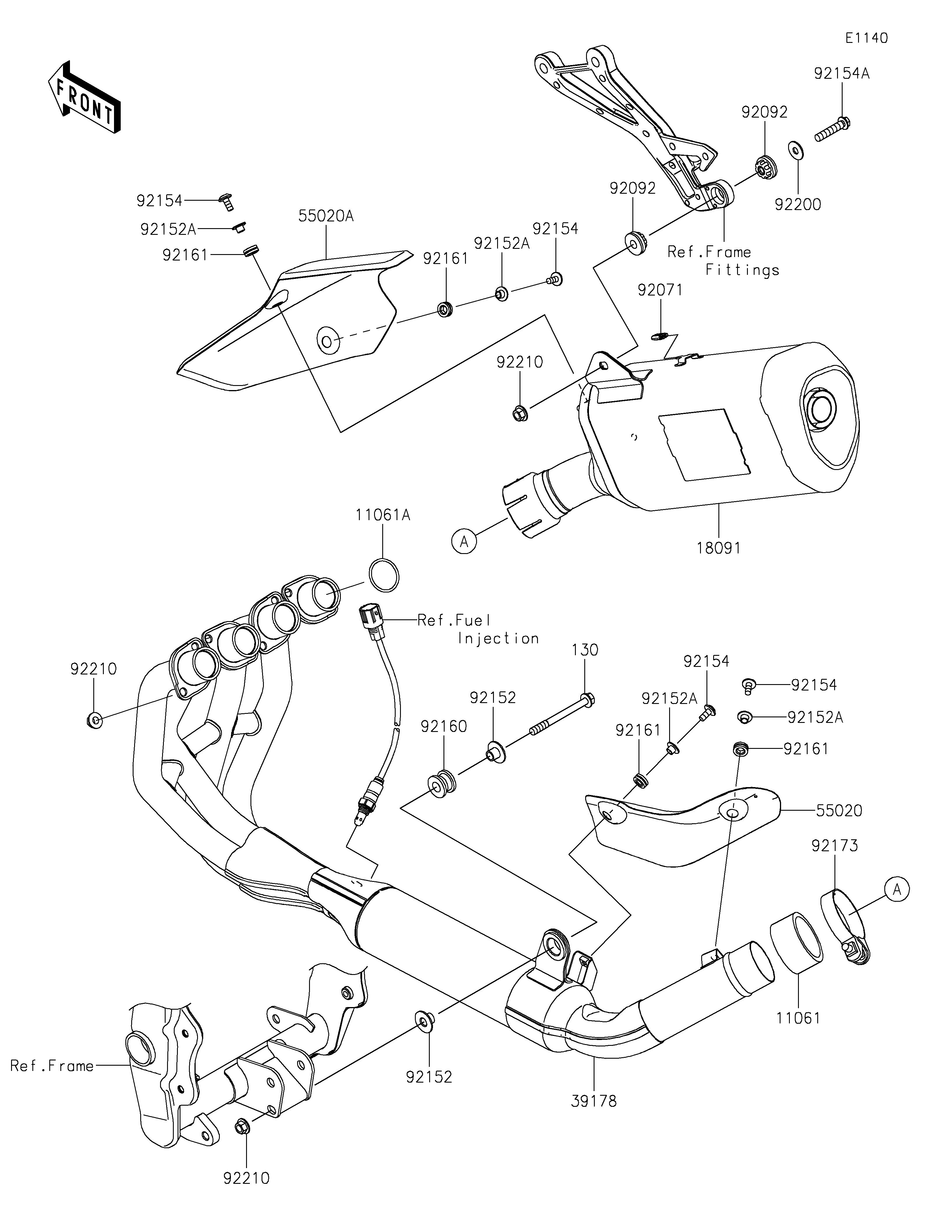 Muffler(s) ภาพแยกชิ้นส่วน