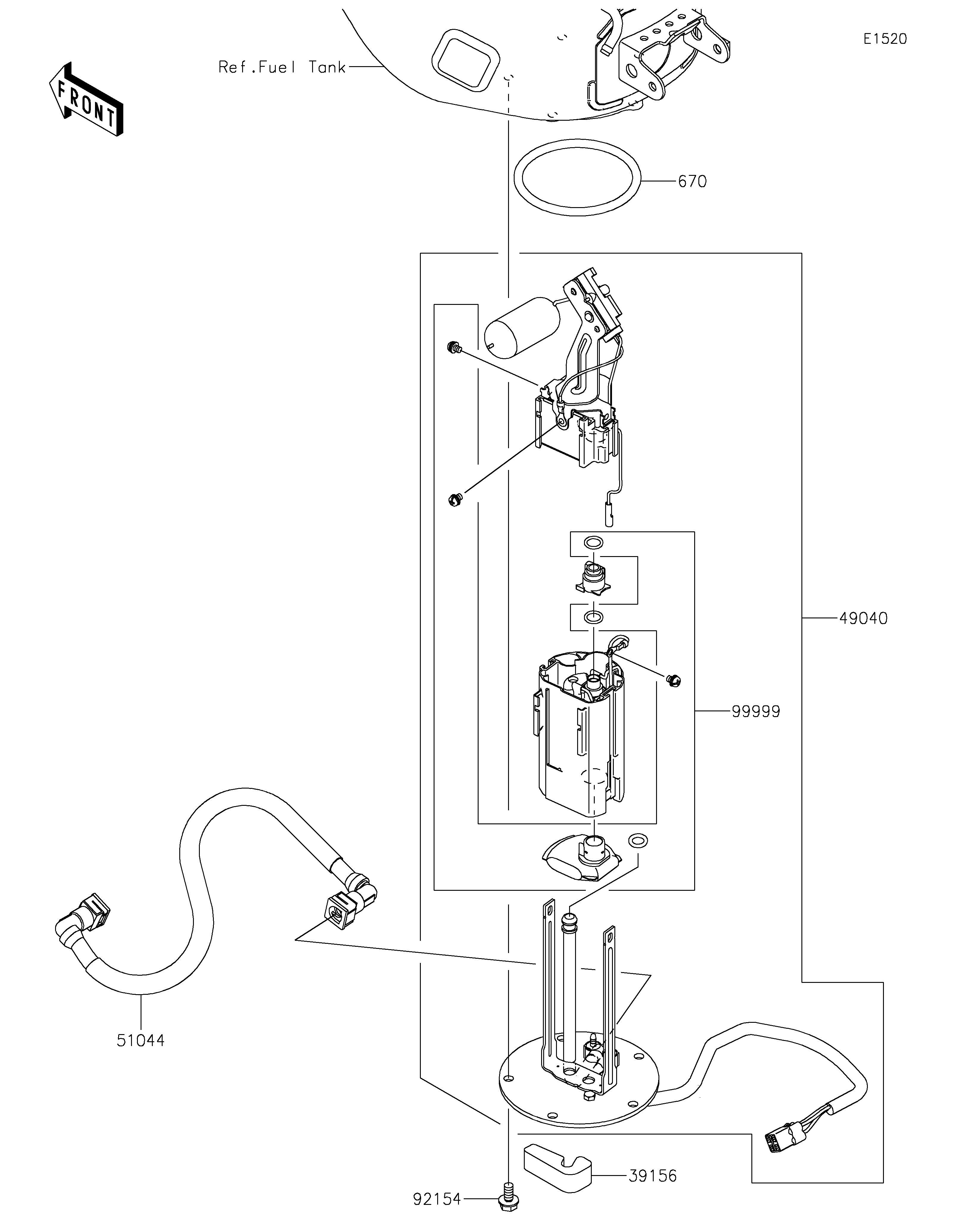 Fuel Pump ภาพแยกชิ้นส่วน