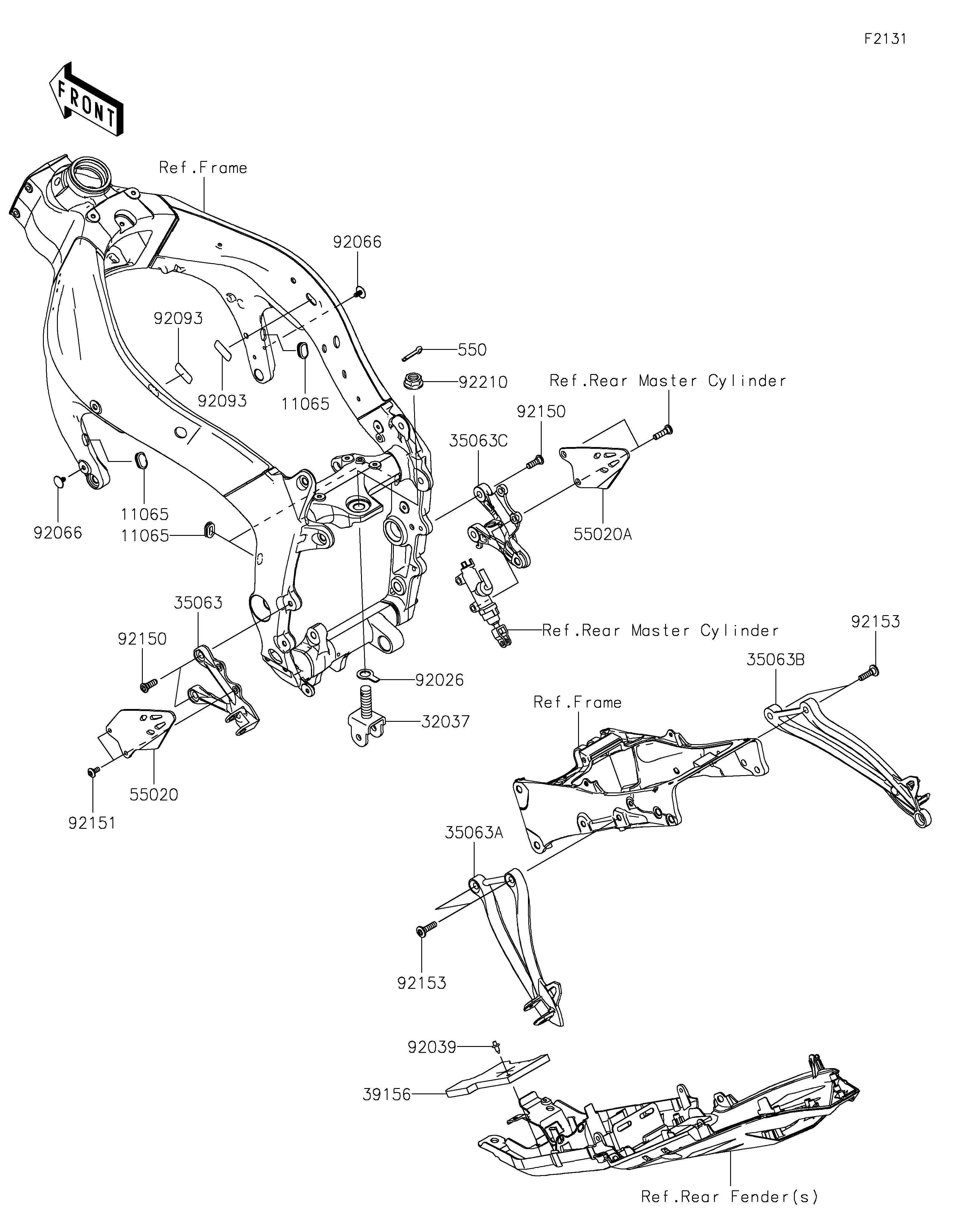 Frame Fittings ภาพแยกชิ้นส่วน