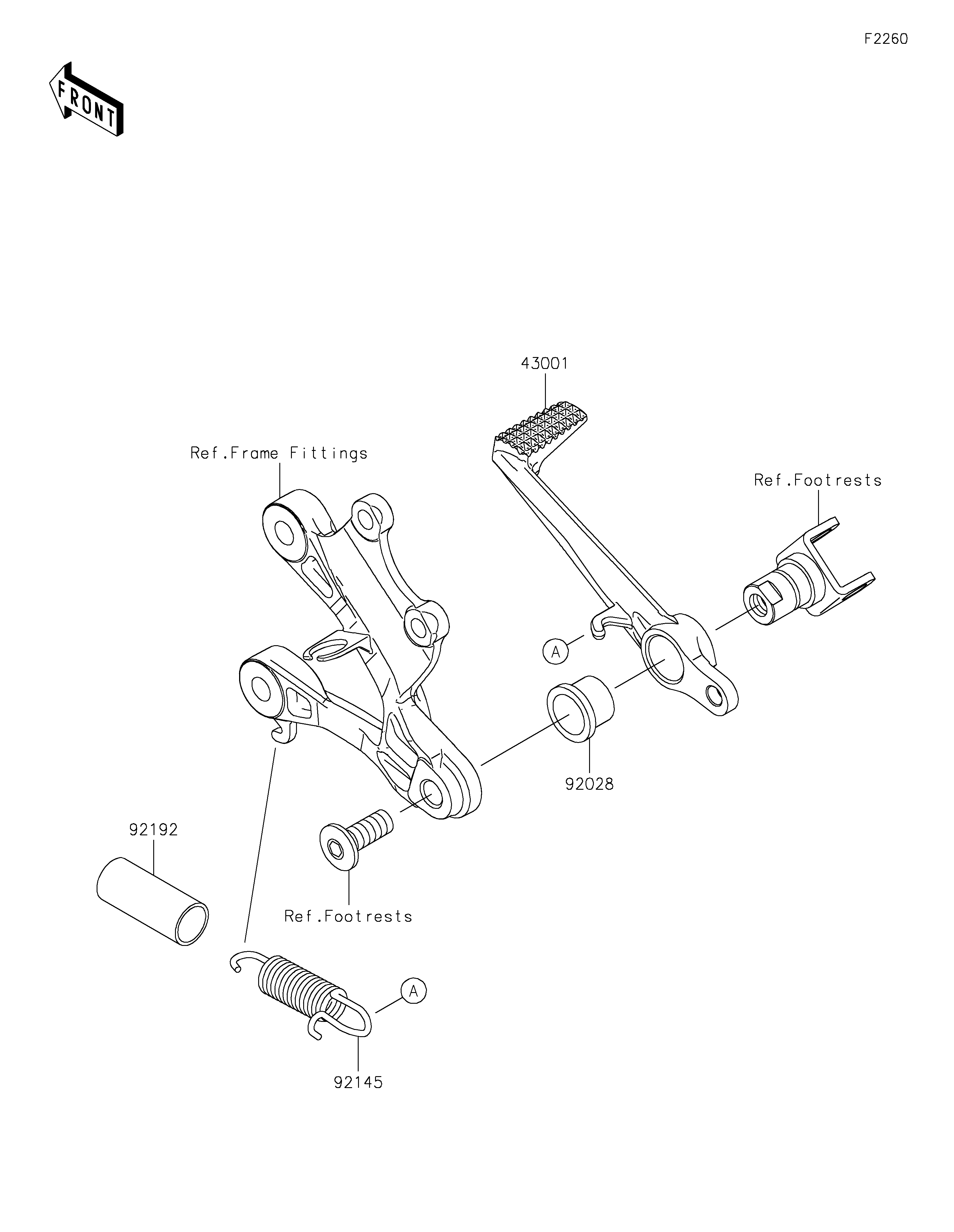Brake Pedal/Torque Link Exploded diagrams