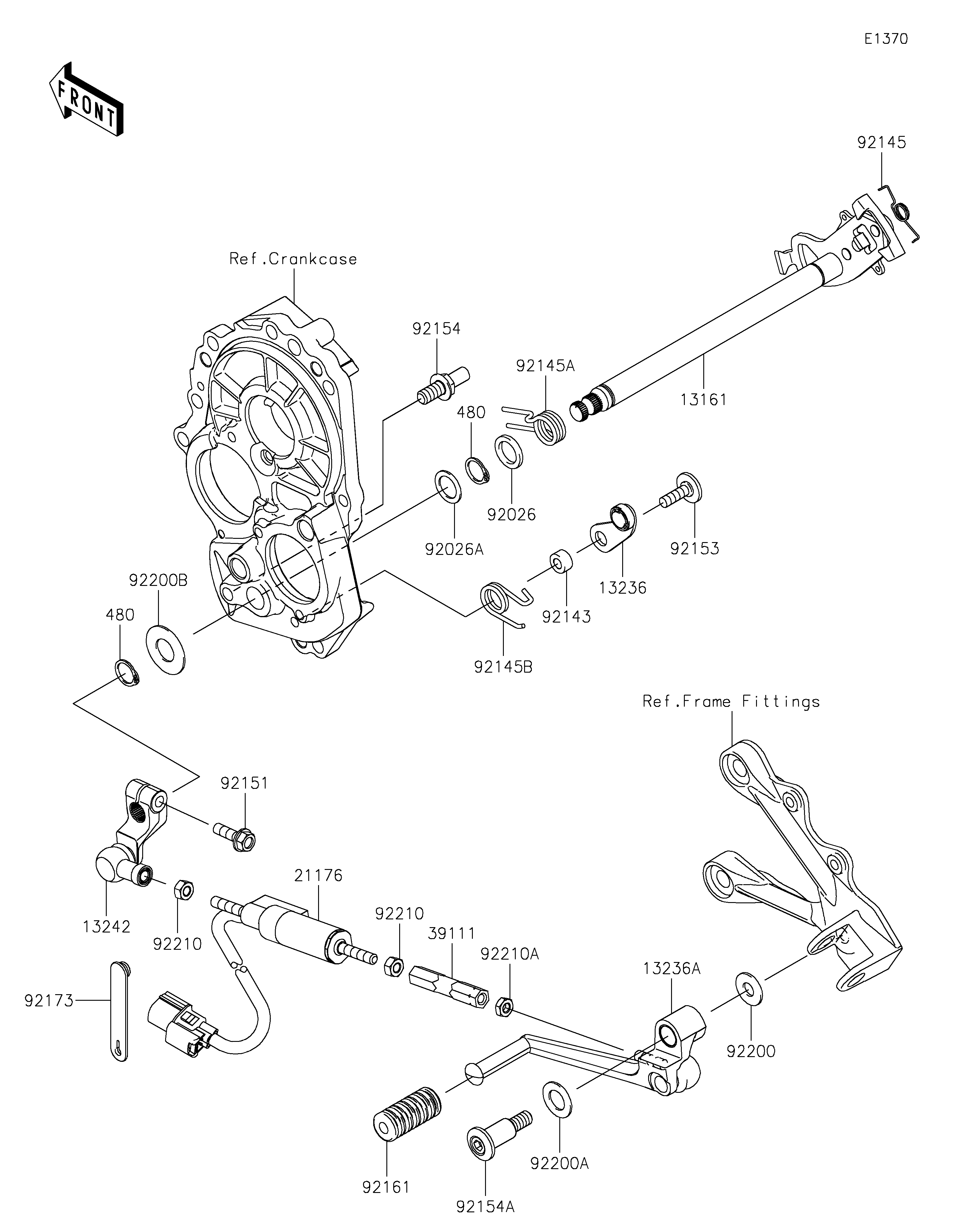 Gear Change Mechanism Exploded diagrams