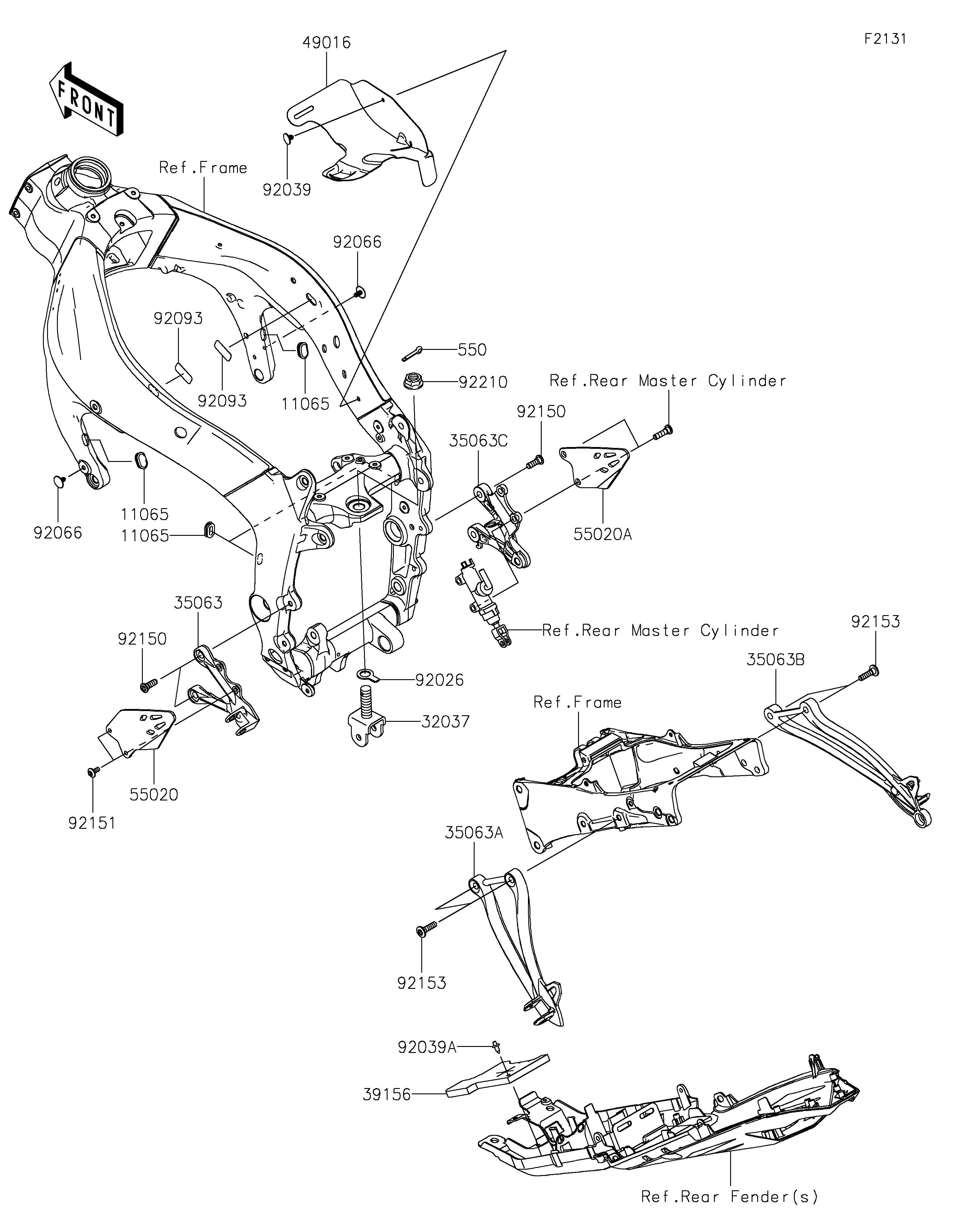 Frame Fittings ภาพแยกชิ้นส่วน